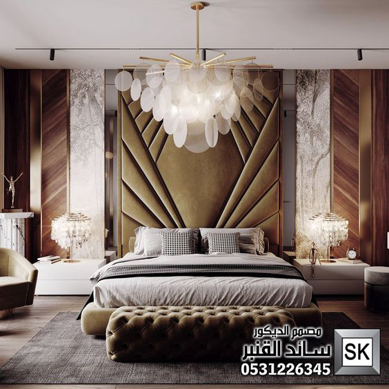 تصميم و تشطيب ديكور داخلي غرف نوم رئيسية في جدة