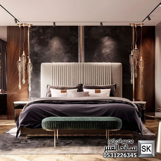 تصميم و تشطيب ديكور داخلي غرف نوم رئيسية في جدة