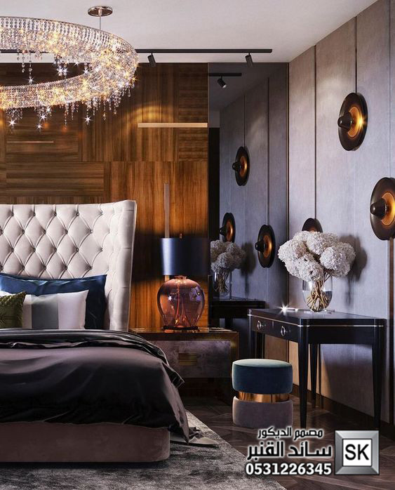 تصميم و تشطيب ديكور داخلي غرف نوم رئيسية في جدة