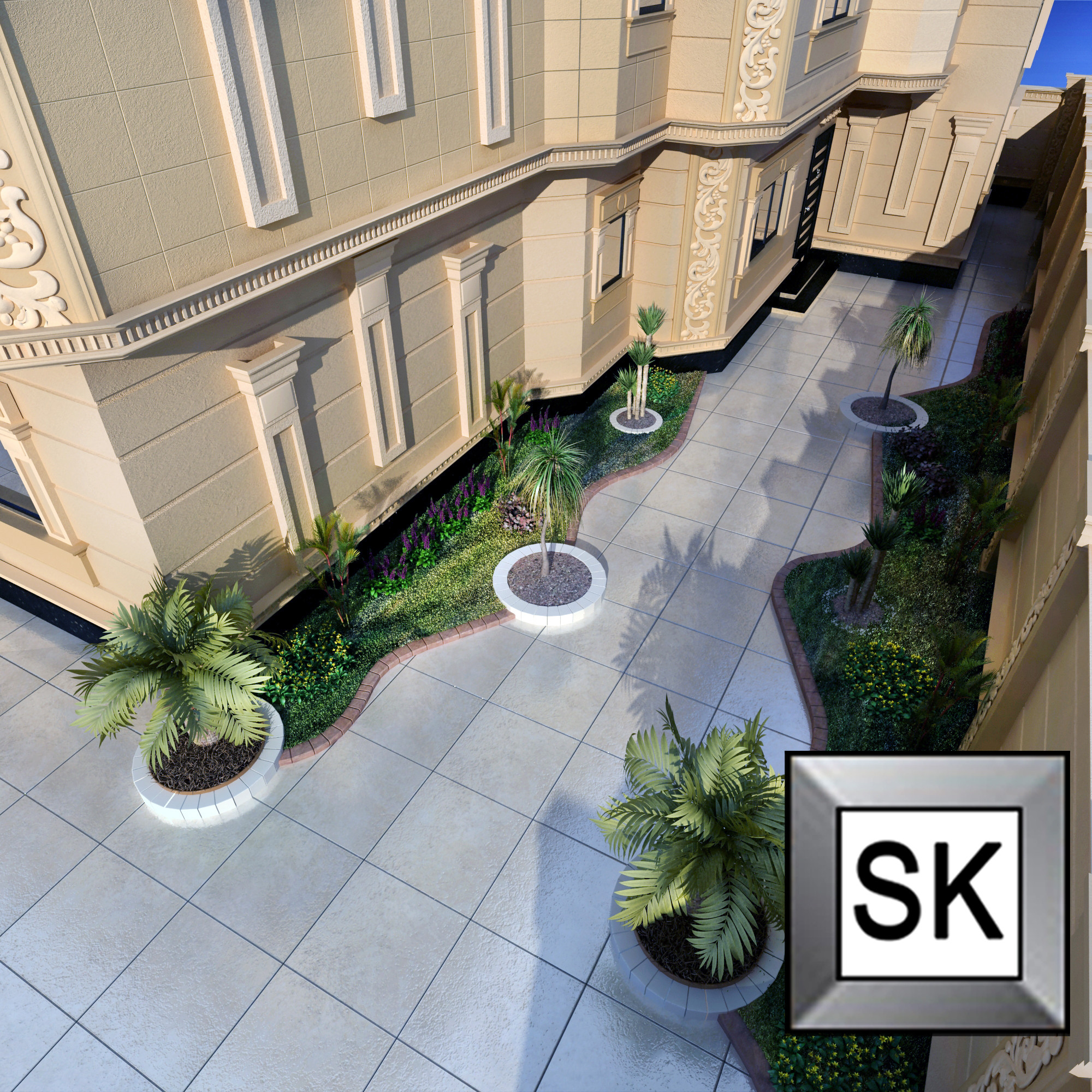 واجهات قصور و فلل كلاسيك في الرياض من أعمال مصمم الديكور سائد القنبر