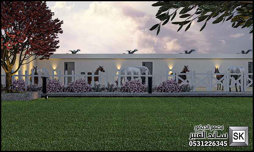 تصميم لاندسكيب شاليهات و مزارع في جدة من أعمال مصمم الحدائق سائد القنبر