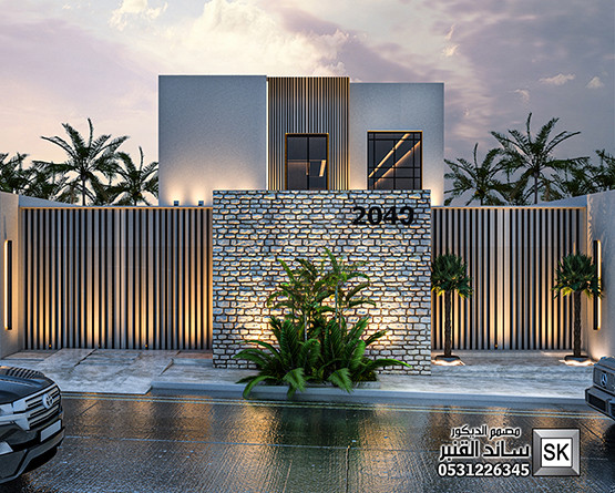 واجهات قصر مصغر في الرياض من أعمال مصمم الديكور سائد القنبر