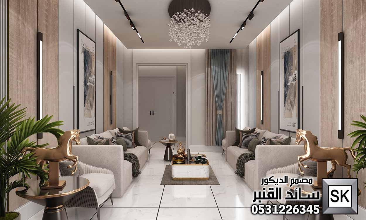 ديكور داخلي فاخر في الرياض من أعمال مصمم الديكور سائد القنبر