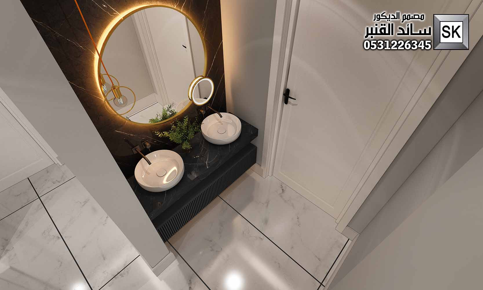 ديكور داخلي فاخر في الرياض من أعمال مصمم الديكور سائد القنبر