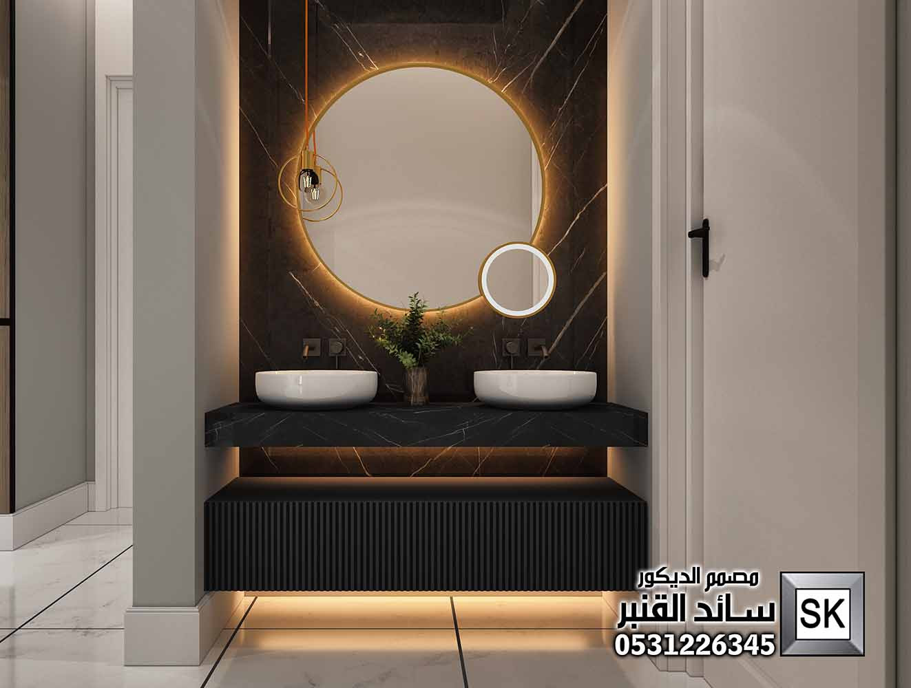 ديكور داخلي فاخر في الرياض من أعمال مصمم الديكور سائد القنبر