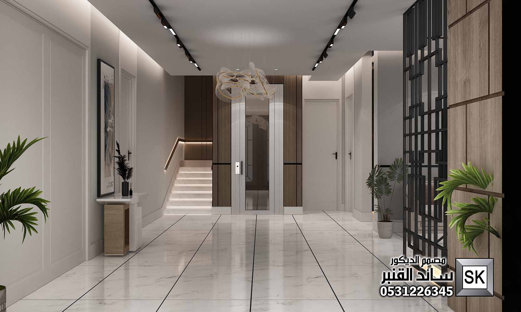 ديكور داخلي فاخر في الرياض من أعمال مصمم الديكور سائد القنبر