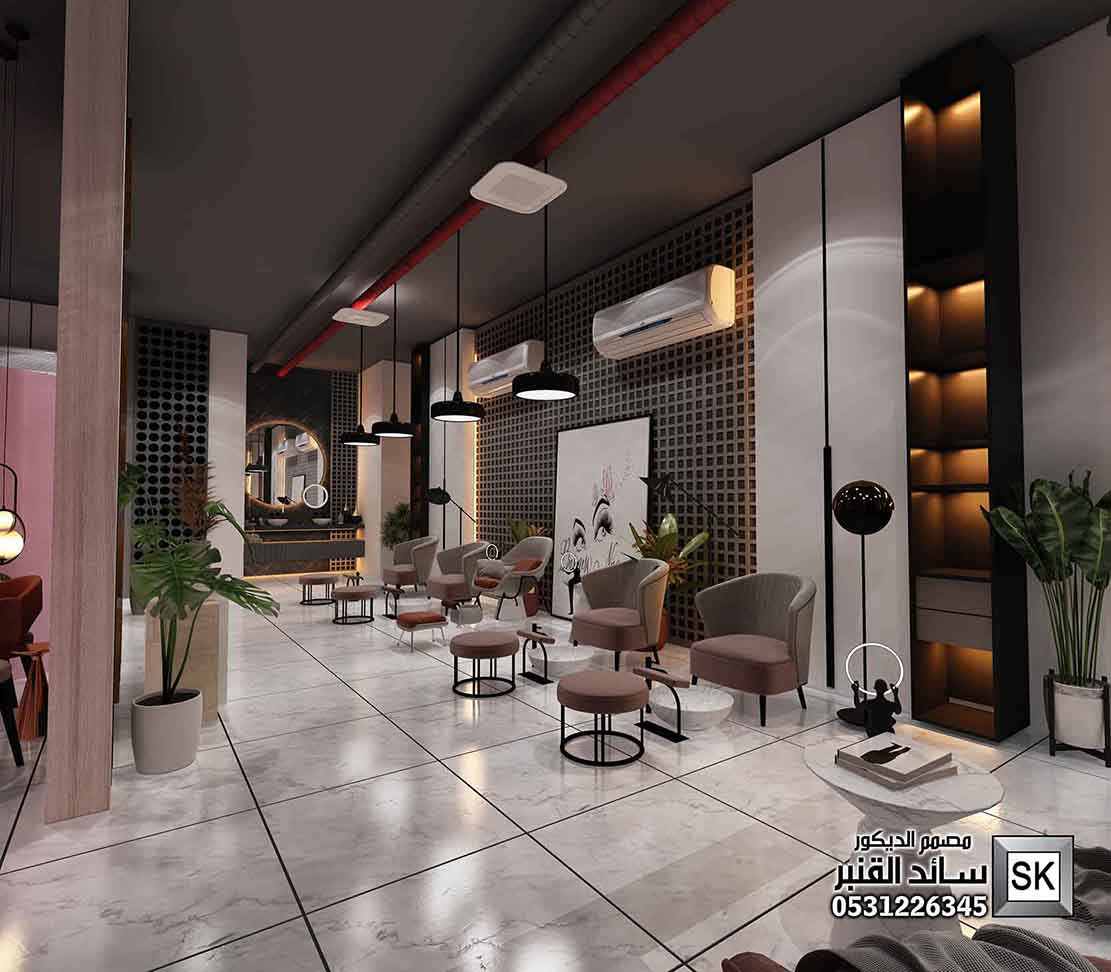 صالون تجميل و سبا و حمام مغربي فاخر في القصيم من أعمال مصمم الديكور سائد القنبر