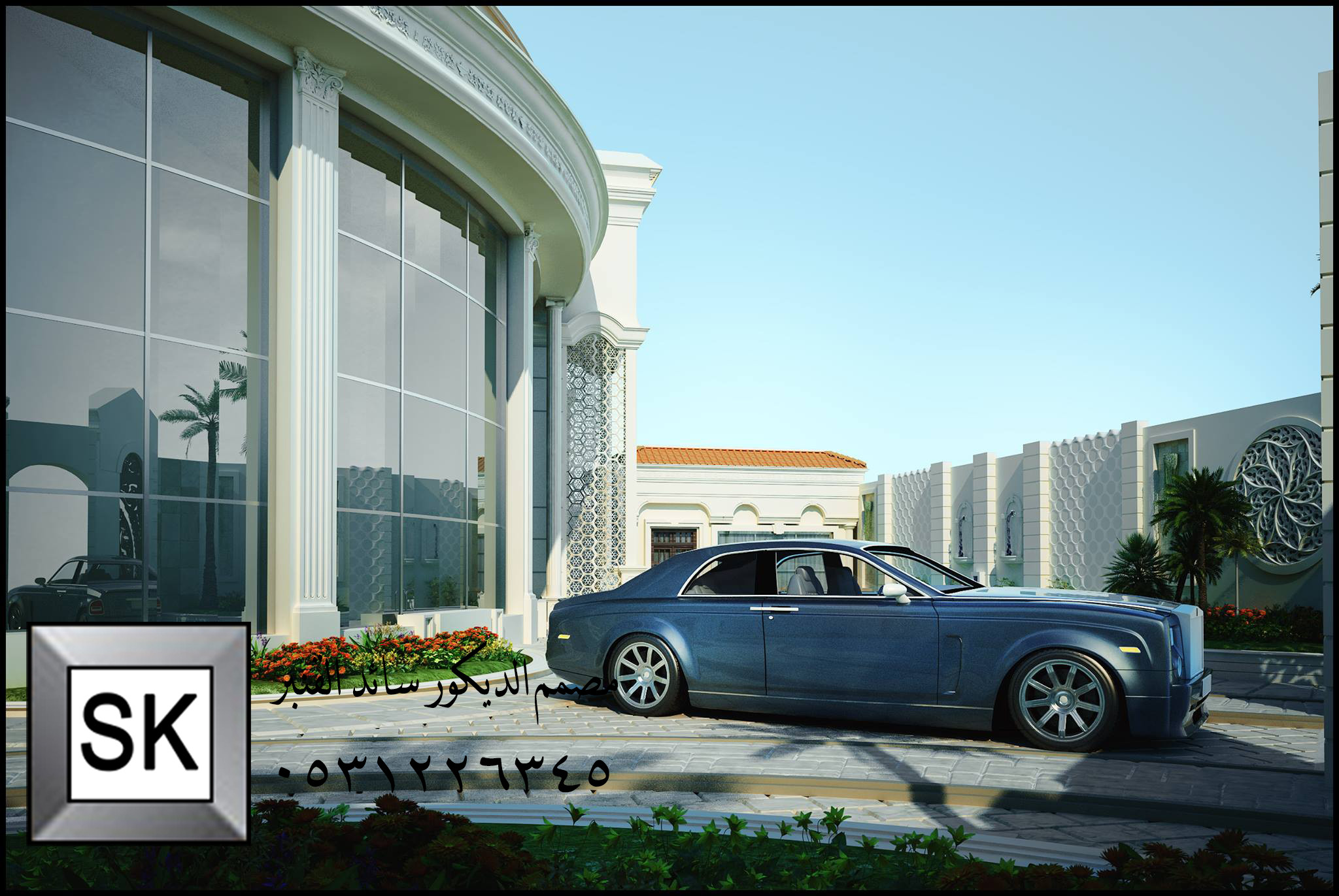 تشطيب واجهة قصر كلاسيك حجر الرياض و بروفايل جوتن في الرياض 0531226345