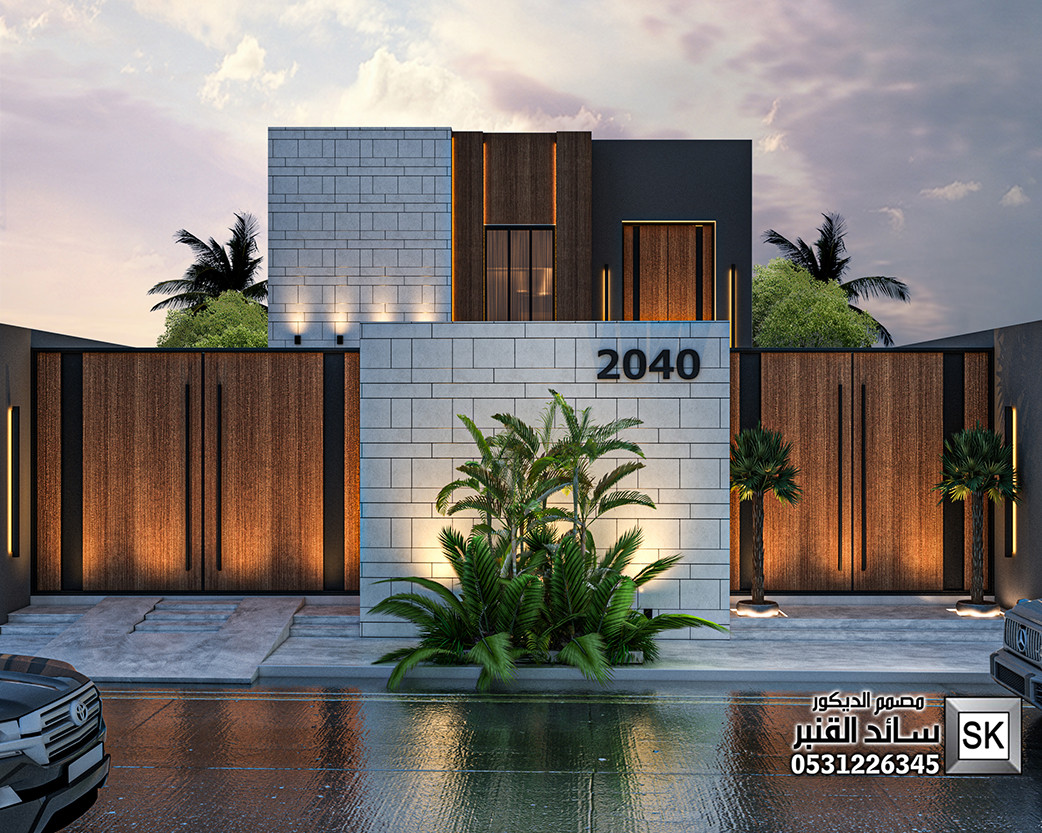 واجهة فيلا خارجية قصر مصغر في  الرياض بتكاليف مدروسة و تحفة فنية جوال 0531226345