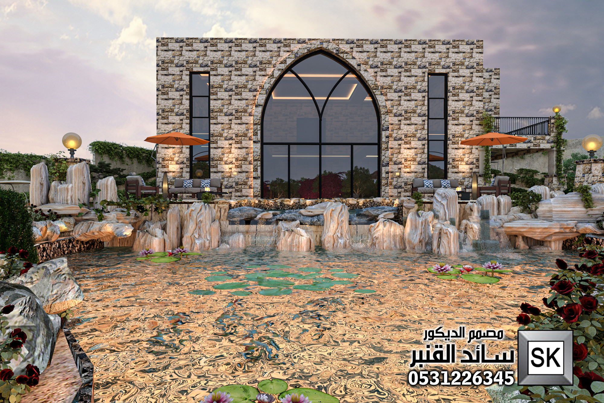 تشطيب لاندسكيب  مزارع و إساراحات في الرياض 0531226345