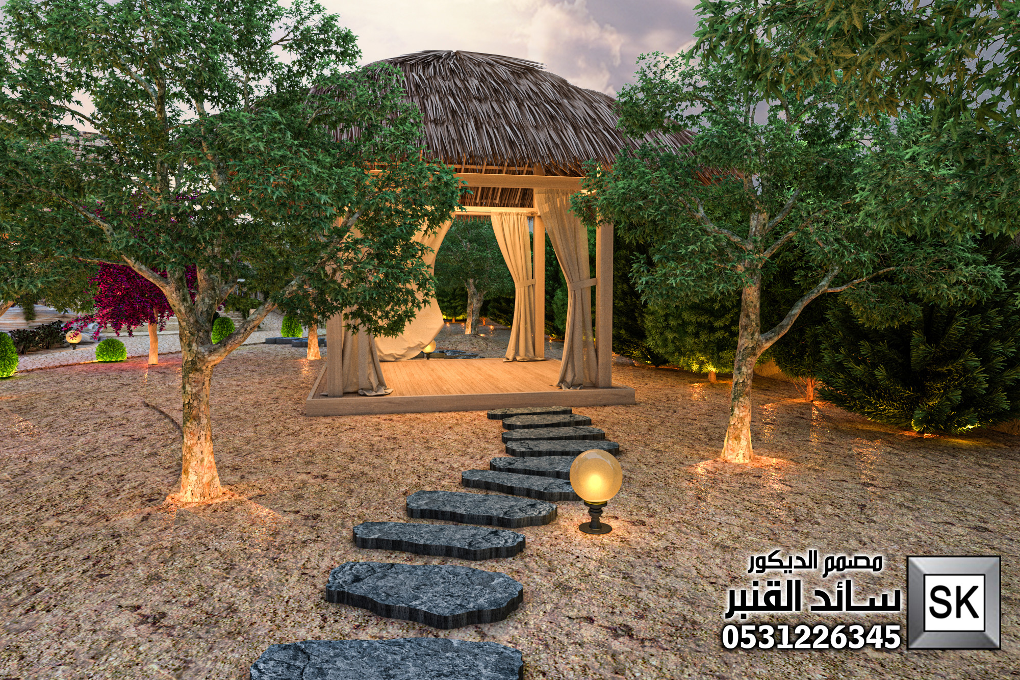 تشطيب لاندسكيب  مزارع و إساراحات في الرياض 0531226345