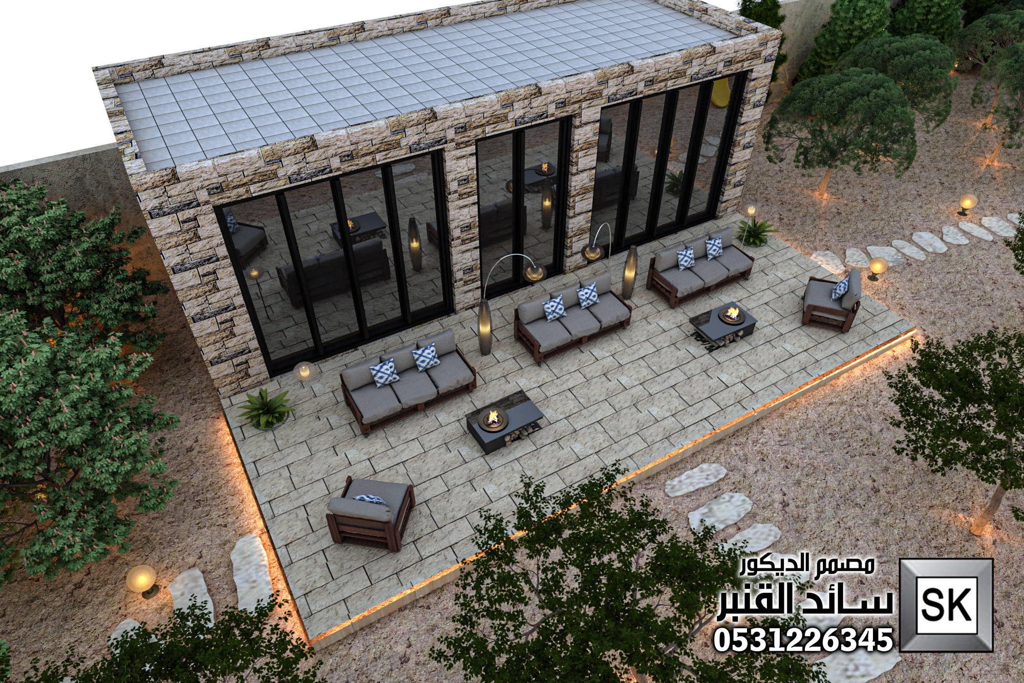 تشطيب لاندسكيب  مزارع و إساراحات في الرياض 0531226345