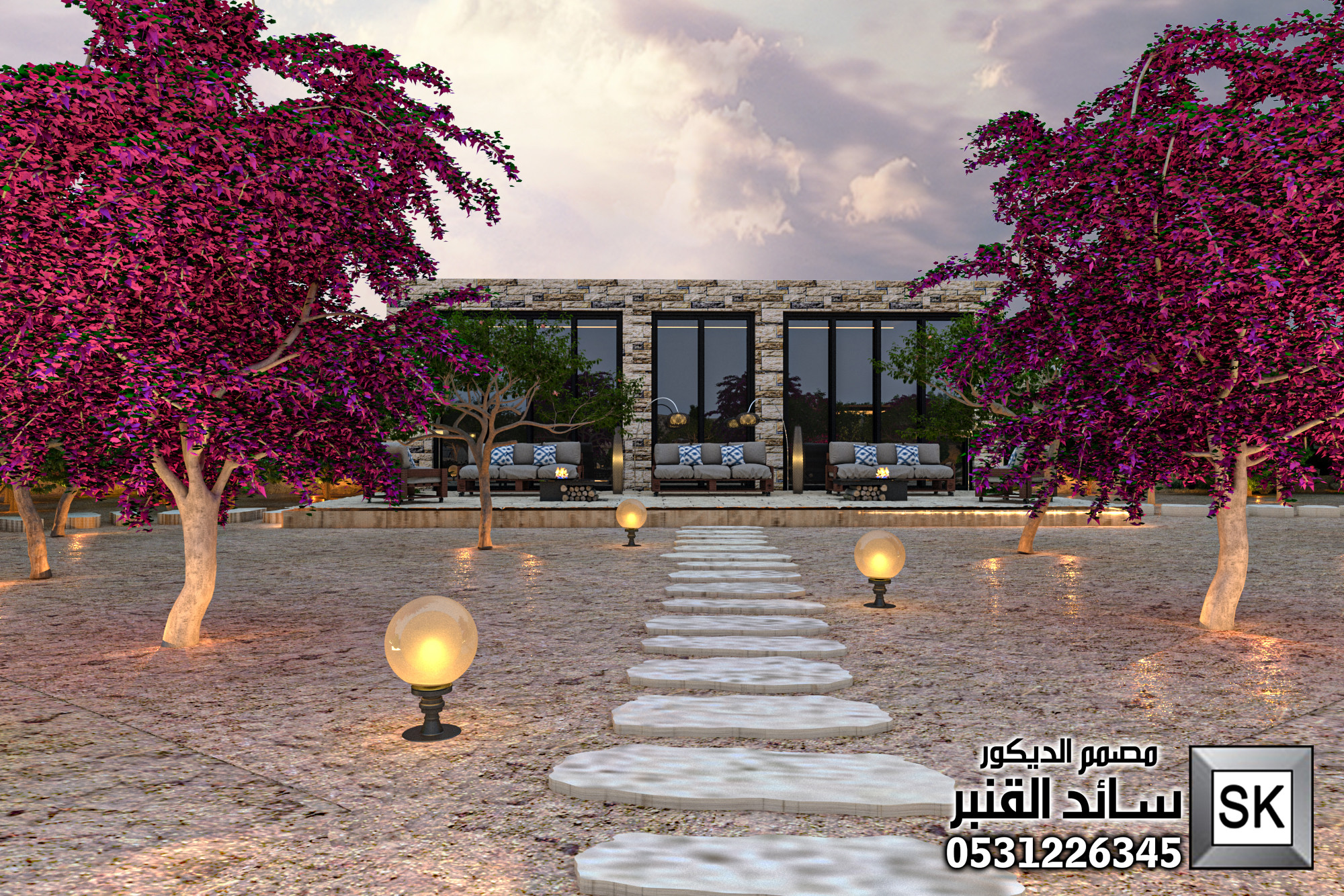 تشطيب لاندسكيب  مزارع و إساراحات في الرياض 0531226345