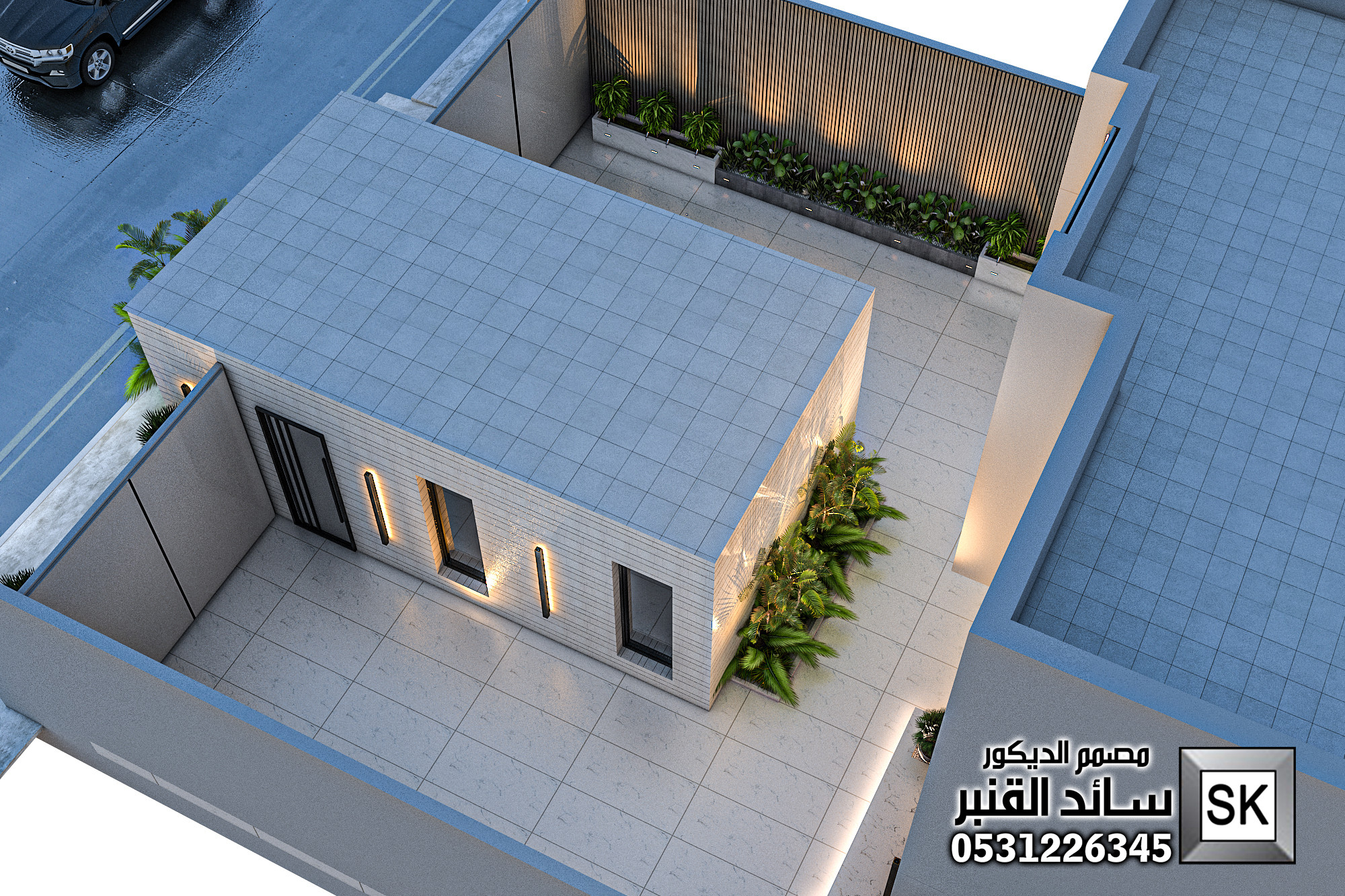 لاندسكيب منزلي فاخر في الرياض 0531226345