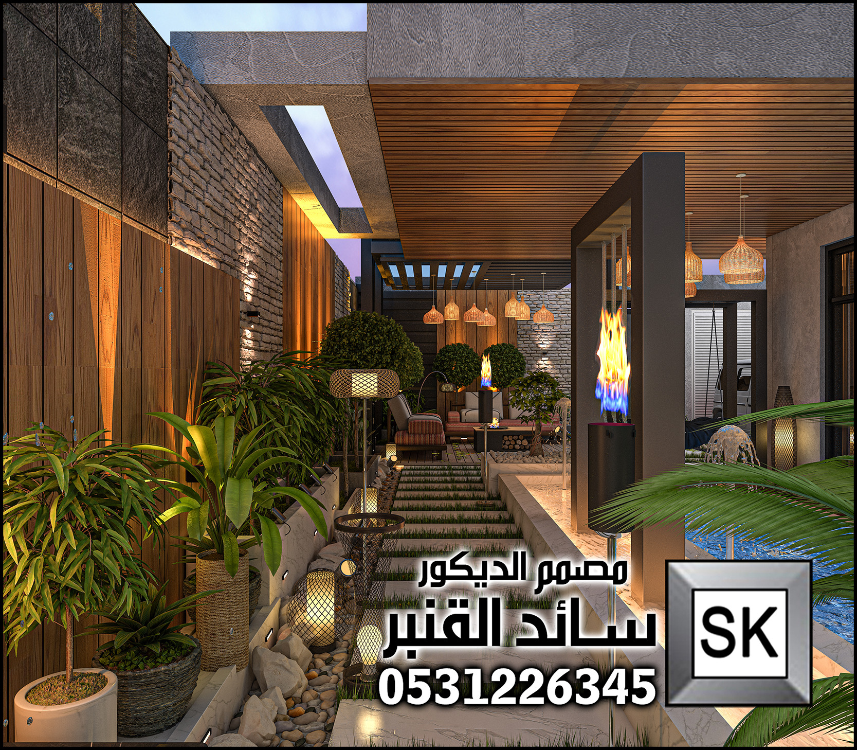 تنسيق حدائق منزلية في الرياض 0531226345