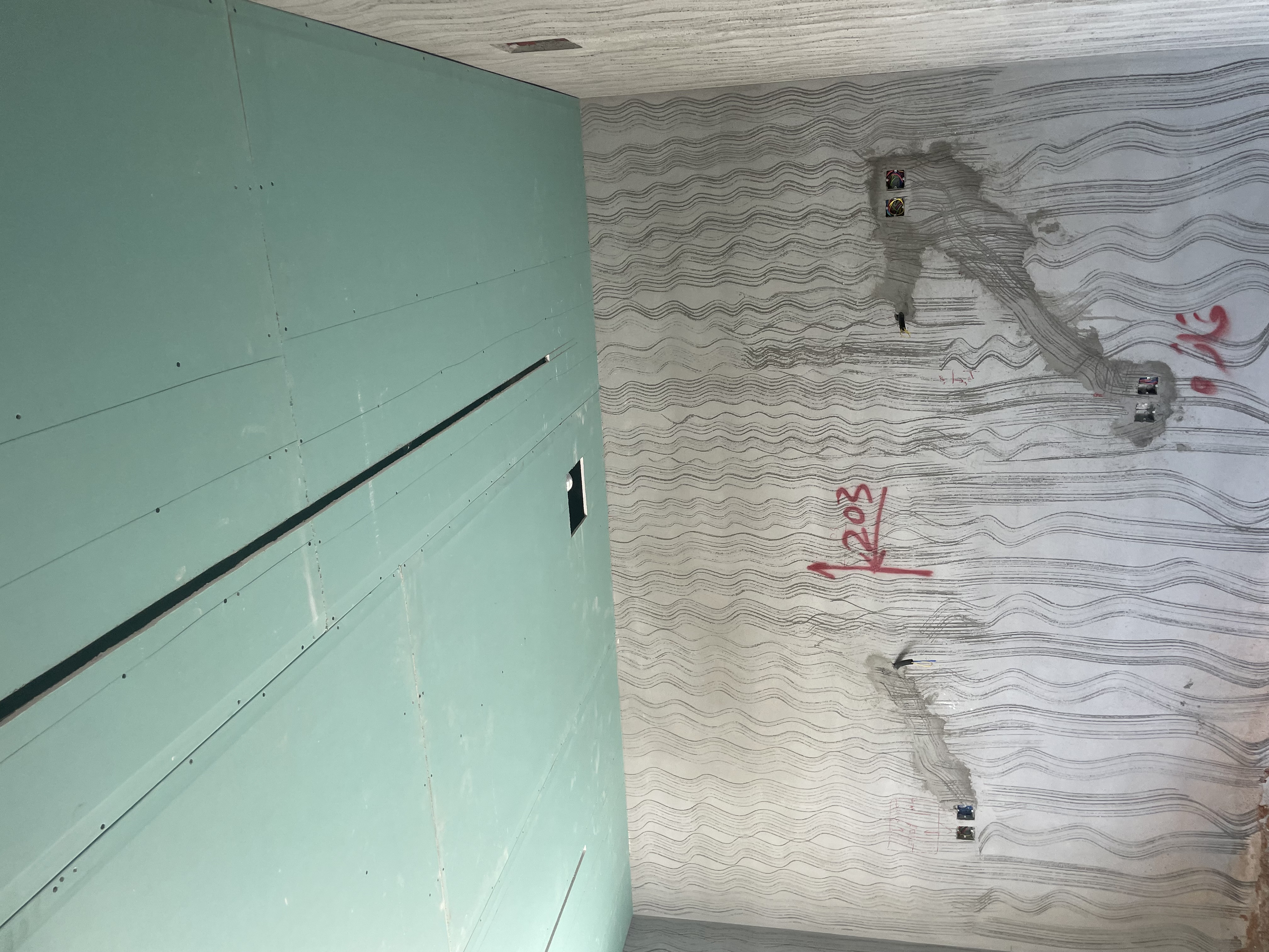 تشطيب جبسمبورد أخضر مدى 12 ملم حديد 6 ملم مواصفات ممتازة المتر فقط 50 ريال في الرياض