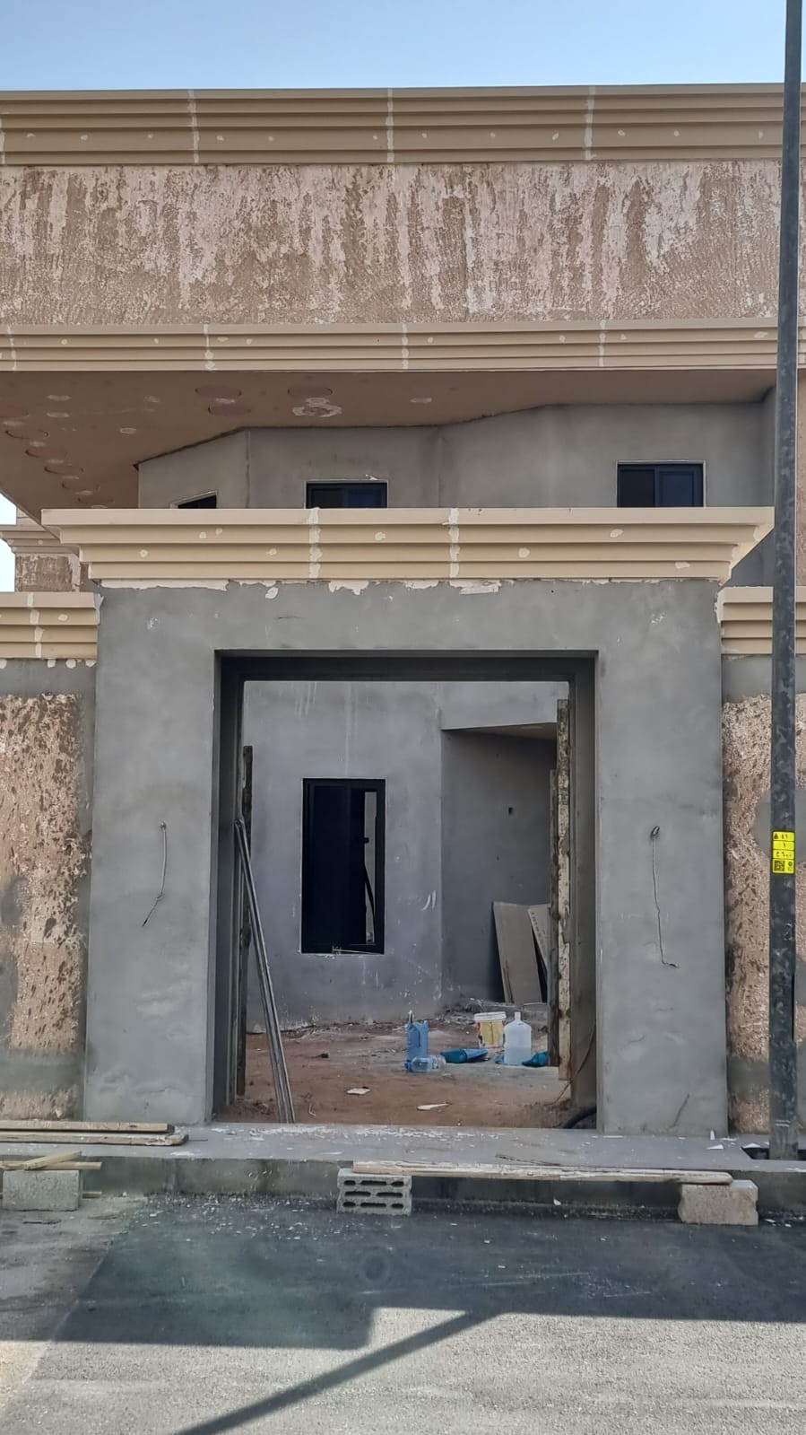 تشطيب واجهات خارجية فوم حجري و صفائح طينية حجرية و بروفايل خارجي في الرياض 0531226345 شامل التصميم