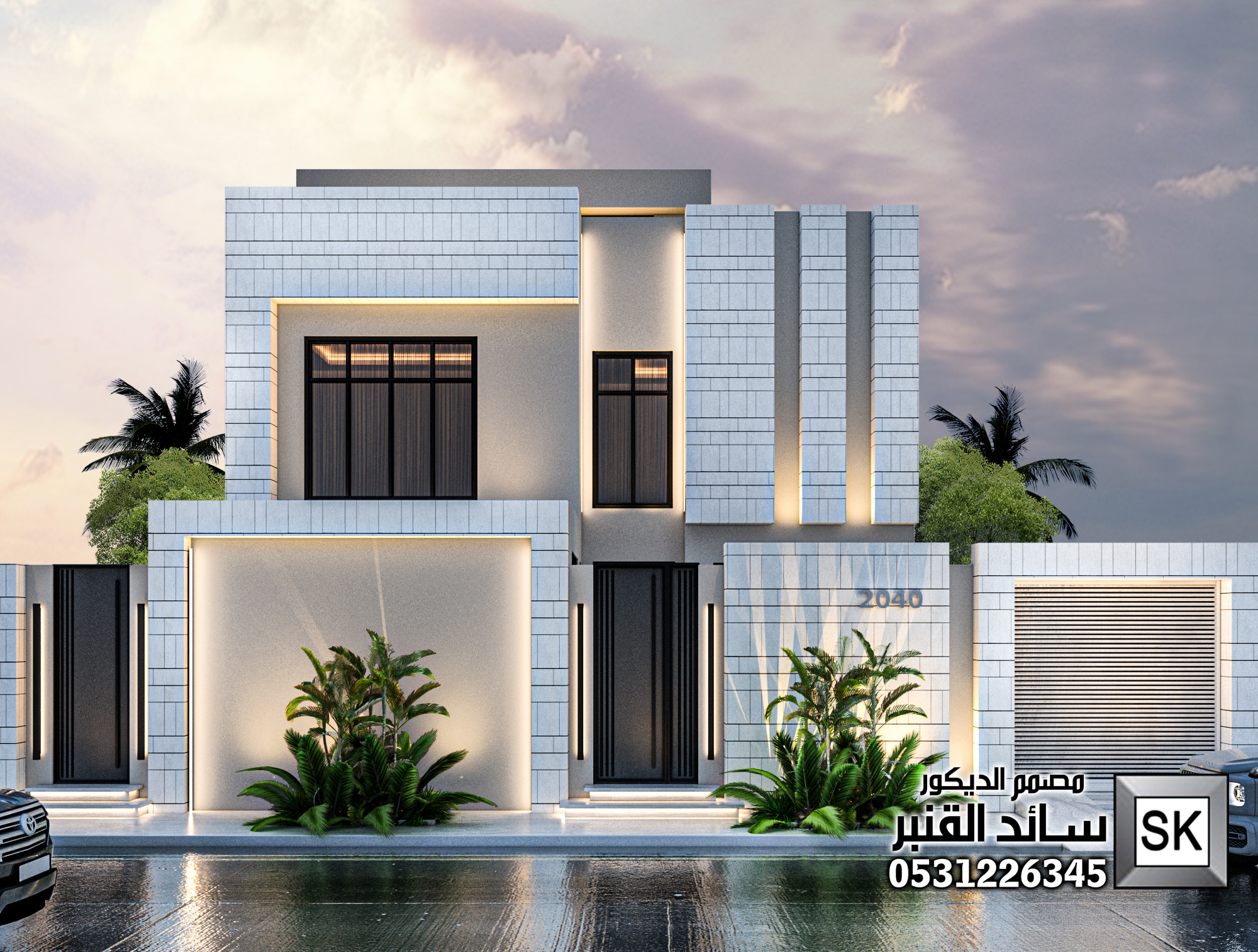 واجهة فيلا في عنيزة 0531226345