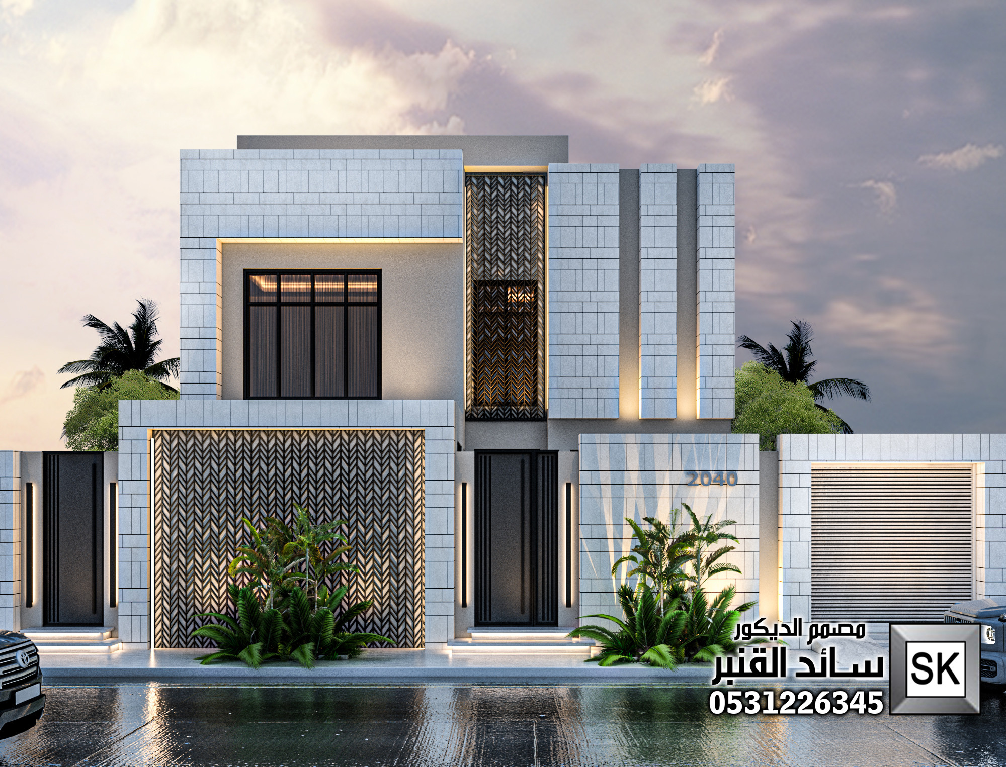 واجهة فيلا في عنيزة 0531226345