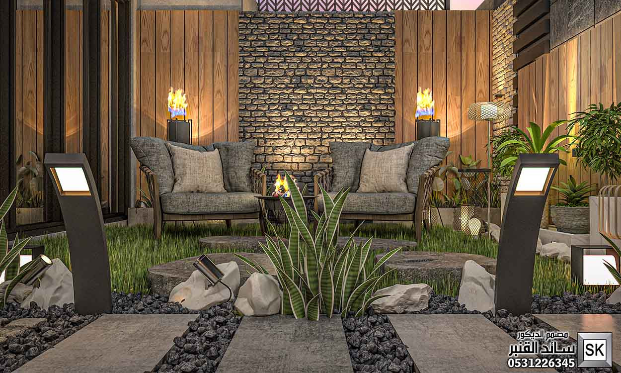 تصميم و تشطيب حدائق منزلية في الرياض 0531226345