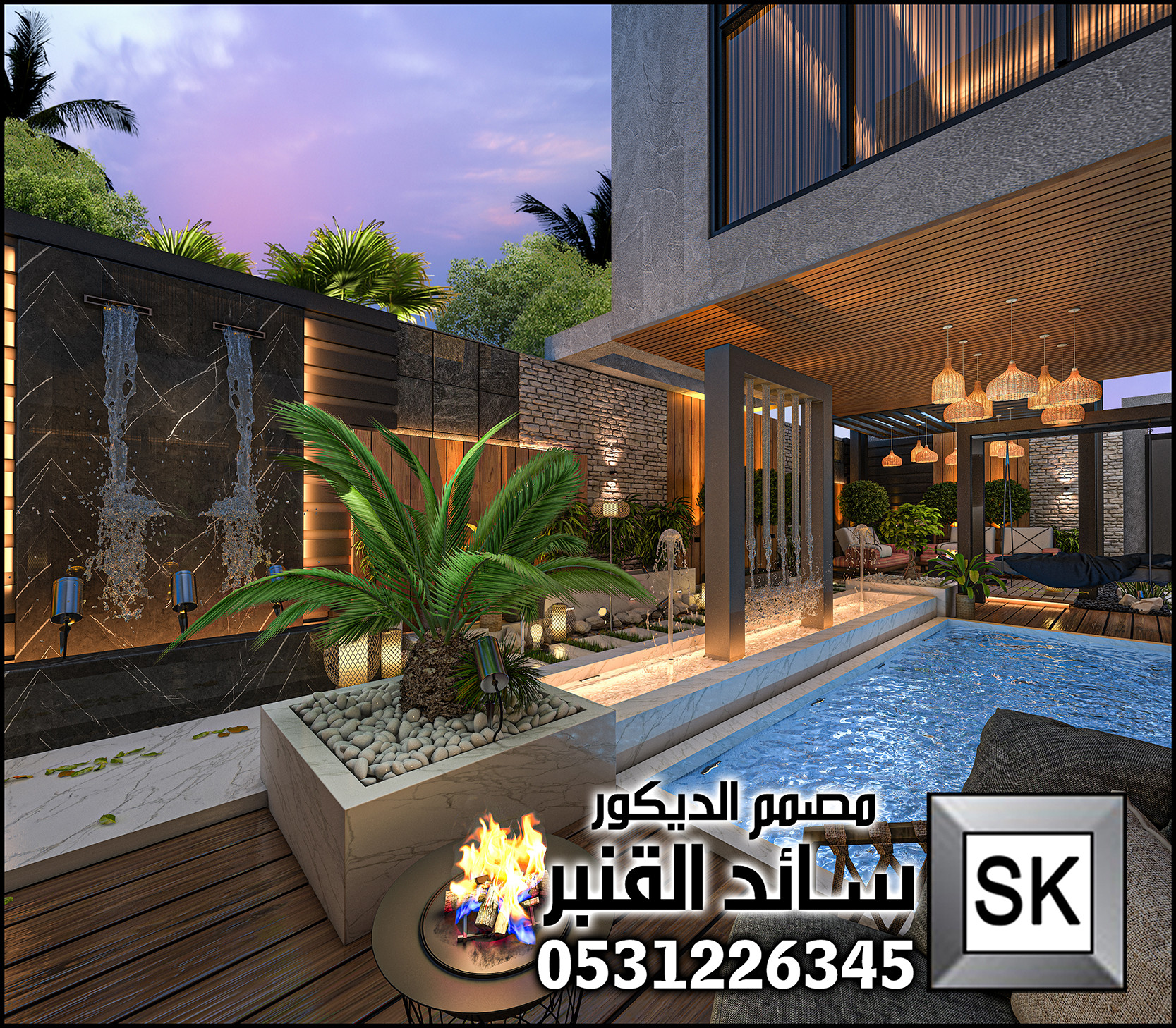 لاندسكيب منزلي في الرياض 0531226345