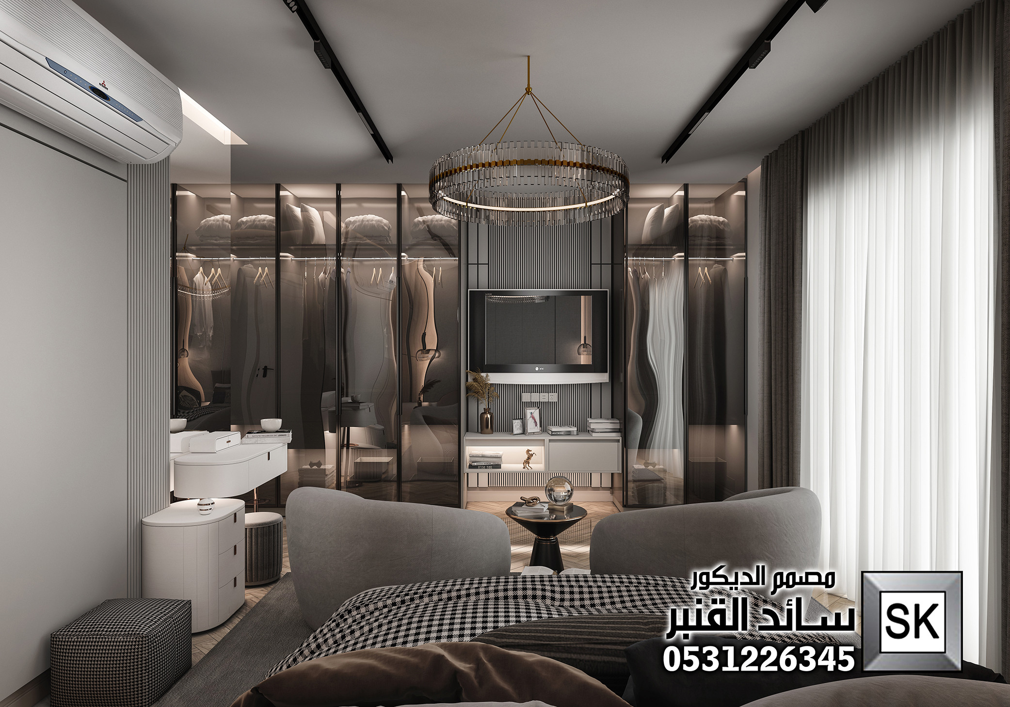 تصميم غرفة نوم رئيسية في جدة 0531226345