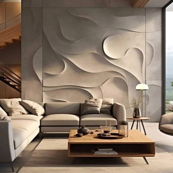 تشطيب جدران خشب حفر ثري دي فاخر في الرياض 0531226345