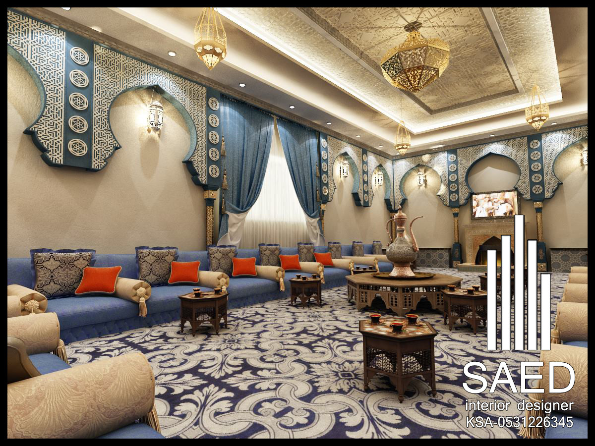 تصميم و تشطيب مجالس مغربية و أندلسية في الرياض 0531226345