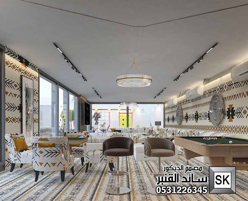 تصميم و تشطيب لاندسكيب شاليهات في العمارية بالرياض 0531226345