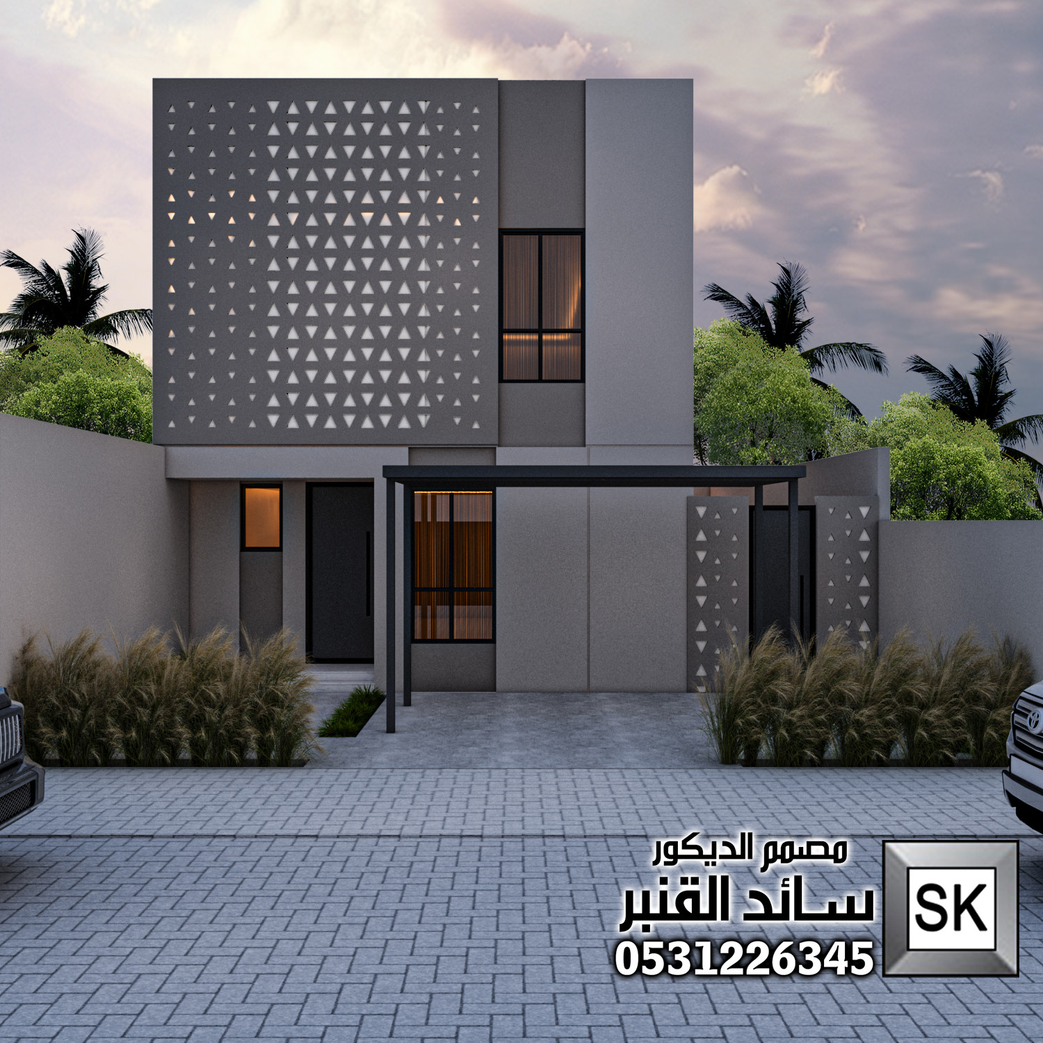 تصميم واجهات خارجية على النمط السلماني في الرياض