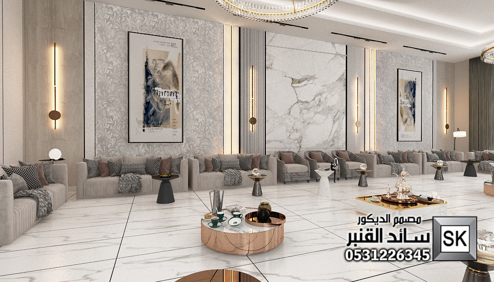 تصميم و تنفيذ مجالس ضيافة فخمة في القصيم