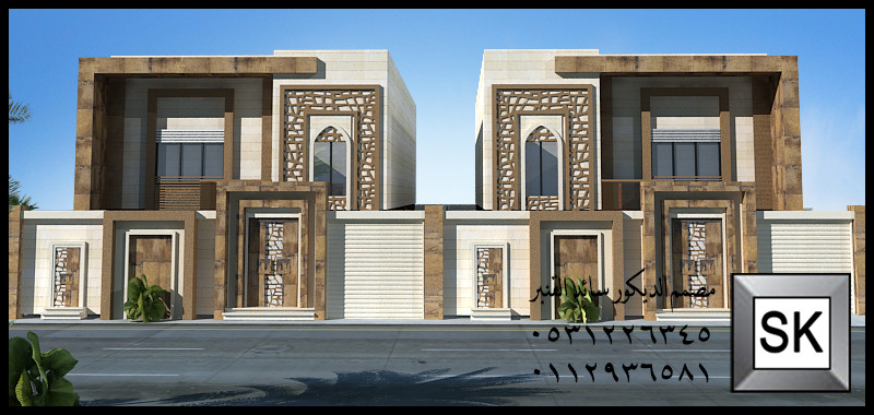 واجهة دوبلكس فخمة في السعودية