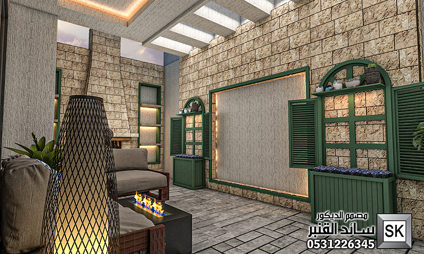 تصميم و تشطيب لاندسكيب منزلي فاخر في السعودية