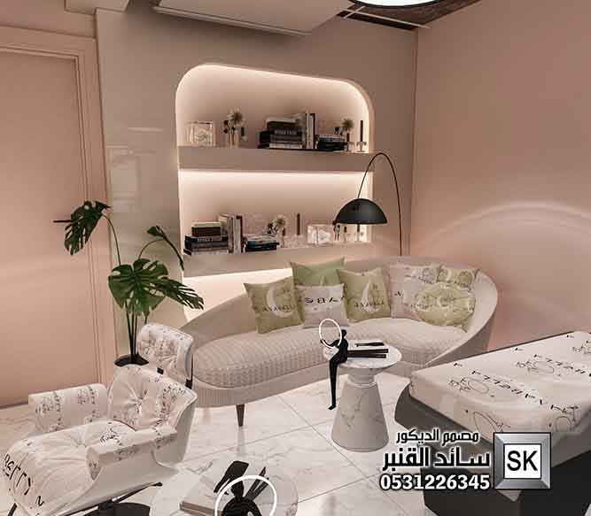 تصميم و تشطيب صالون تجميل و سبا و أضافر و مساج و مكياج في الرياض