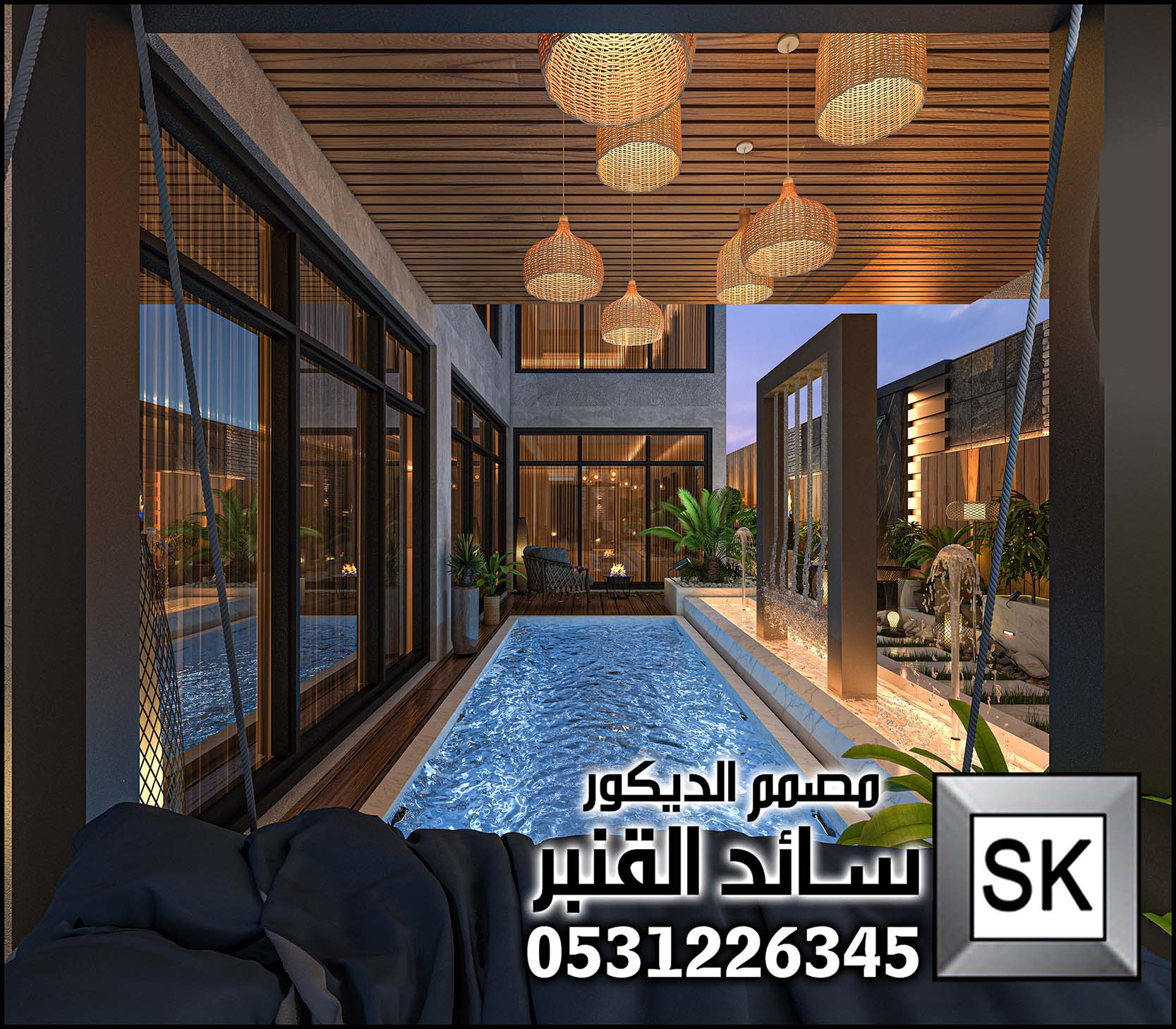 مصمم لاندسكيب منزلي محترف في الرياض