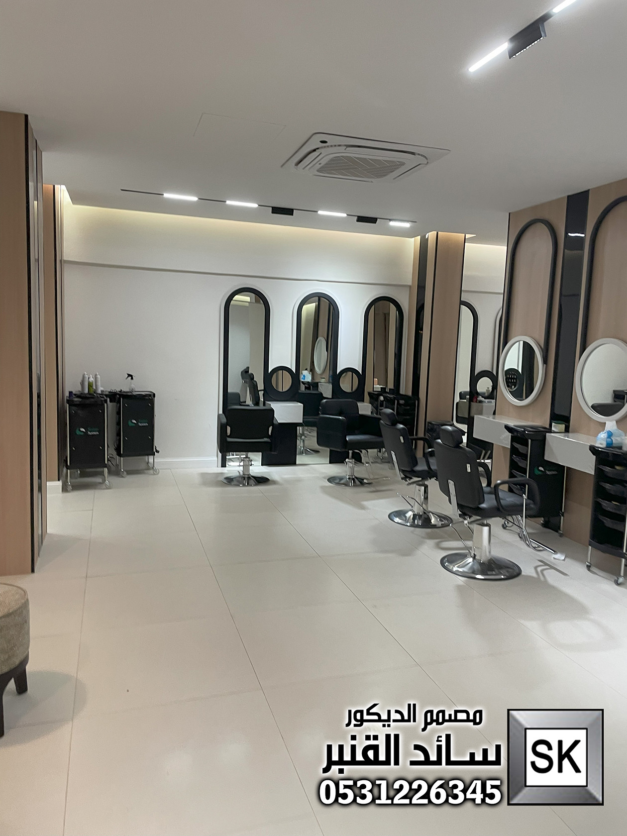 تشطيب صالون تجميل و سبا و حمام مغربي فاخر في الرياض