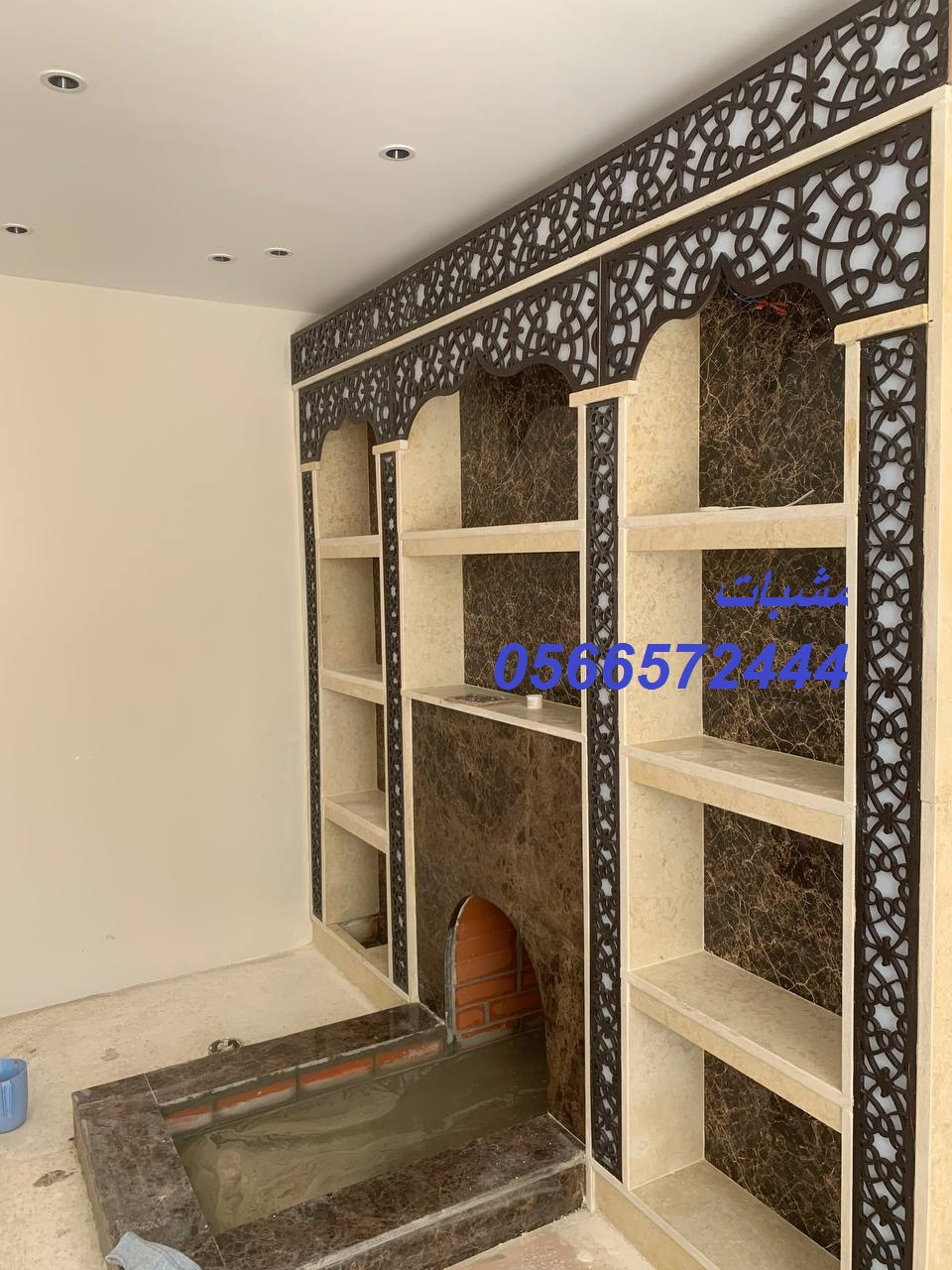 مدافئ حجر طبيعي مشبات تناسب أجواء الشتاء تصميم مشبات أوروبية فخمة معلم مشبات