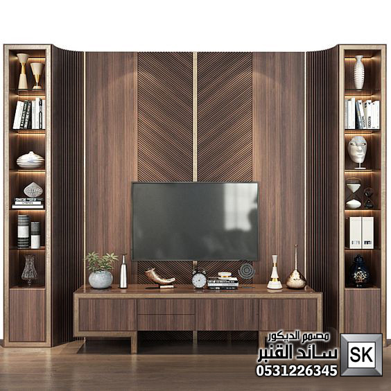 تصميم و تنفيذ جدران تلفاز فخمة في السعودية