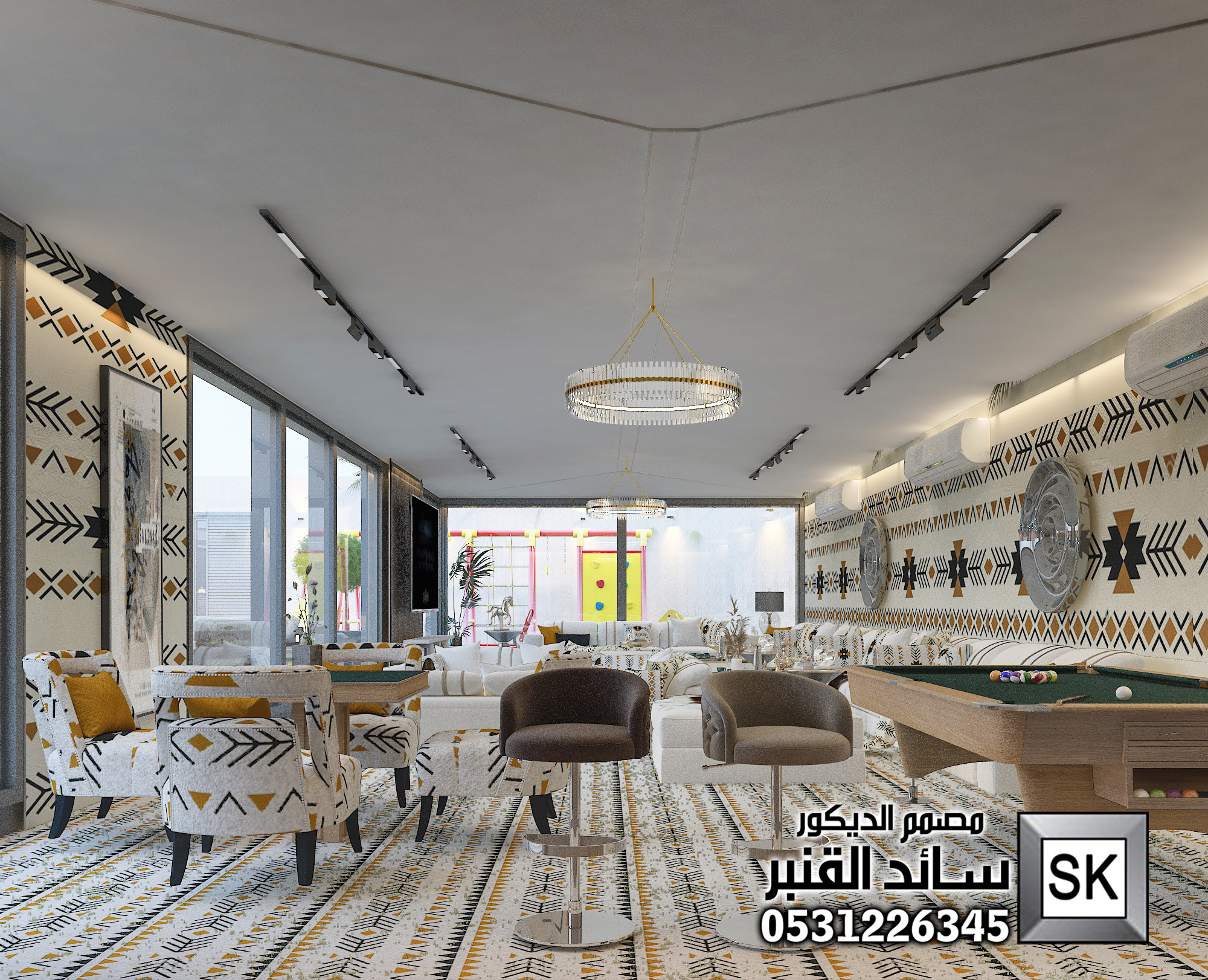 تصميم لاندسكيب مزارع و شاليهات فخمة في السعودية 2025