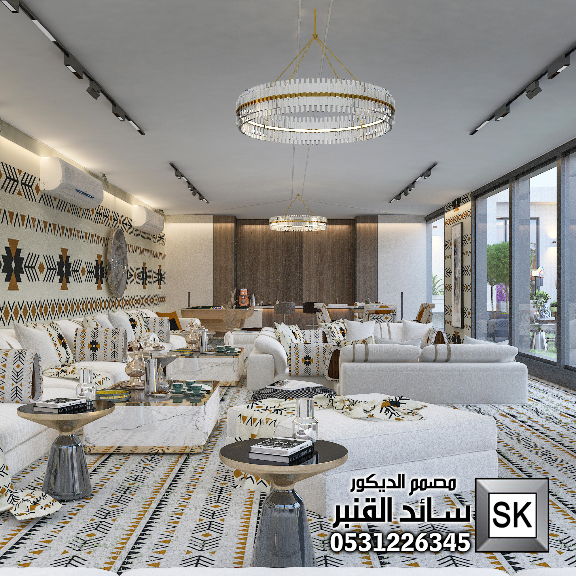 تصميم لاندسكيب مزارع و شاليهات فخمة في السعودية 2025