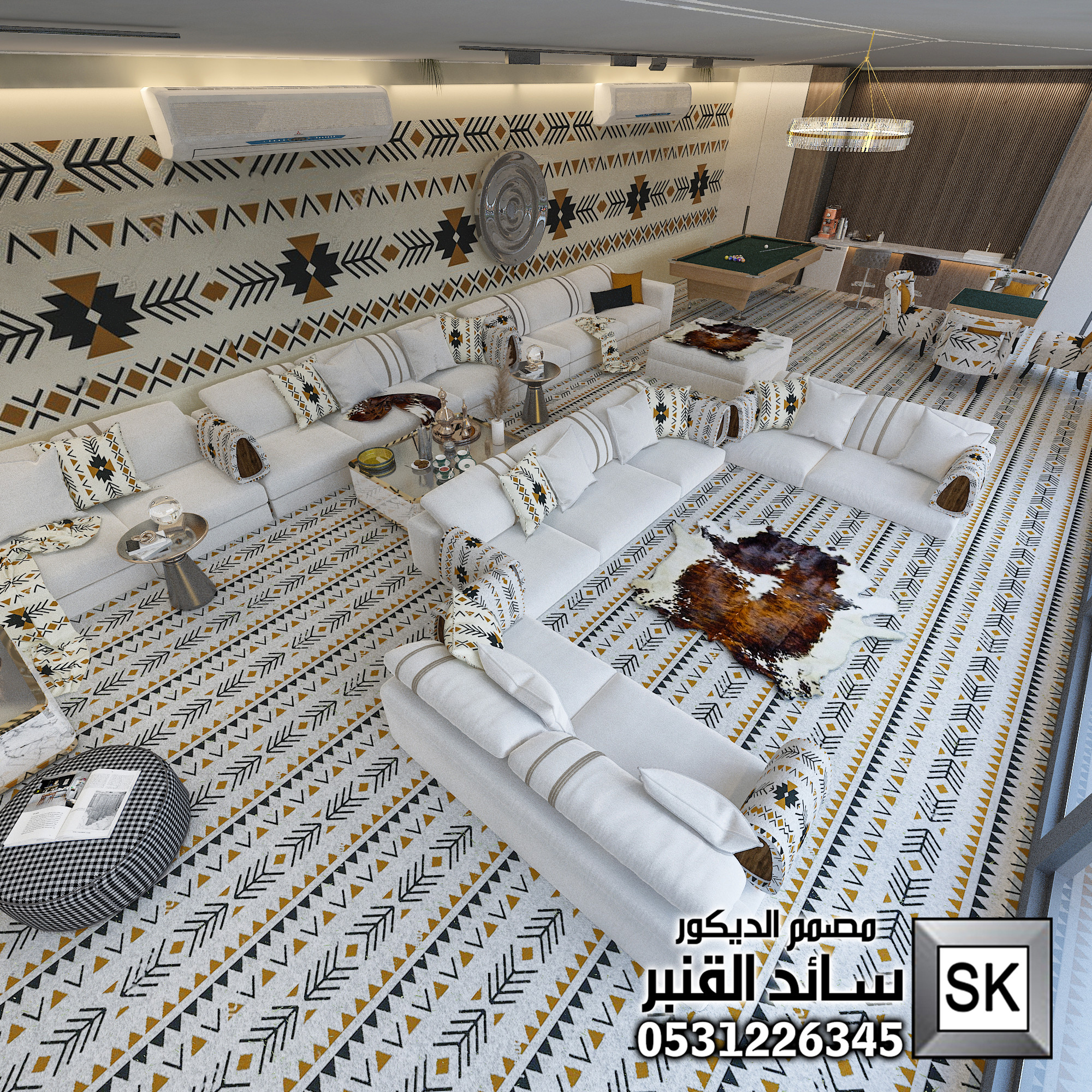 تصميم لاندسكيب مزارع و شاليهات فخمة في السعودية 2025