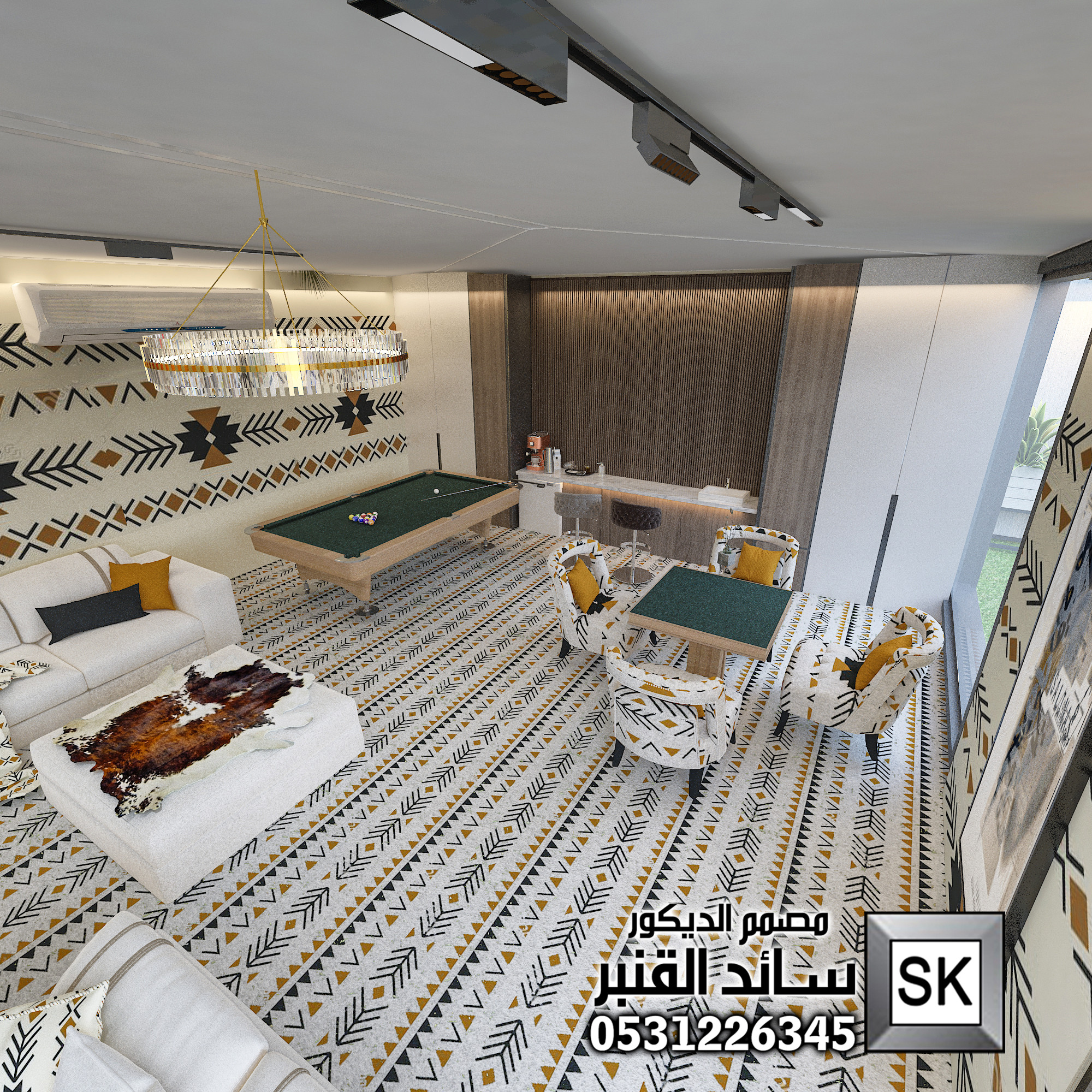 تصميم لاندسكيب مزارع و شاليهات فخمة في السعودية 2025