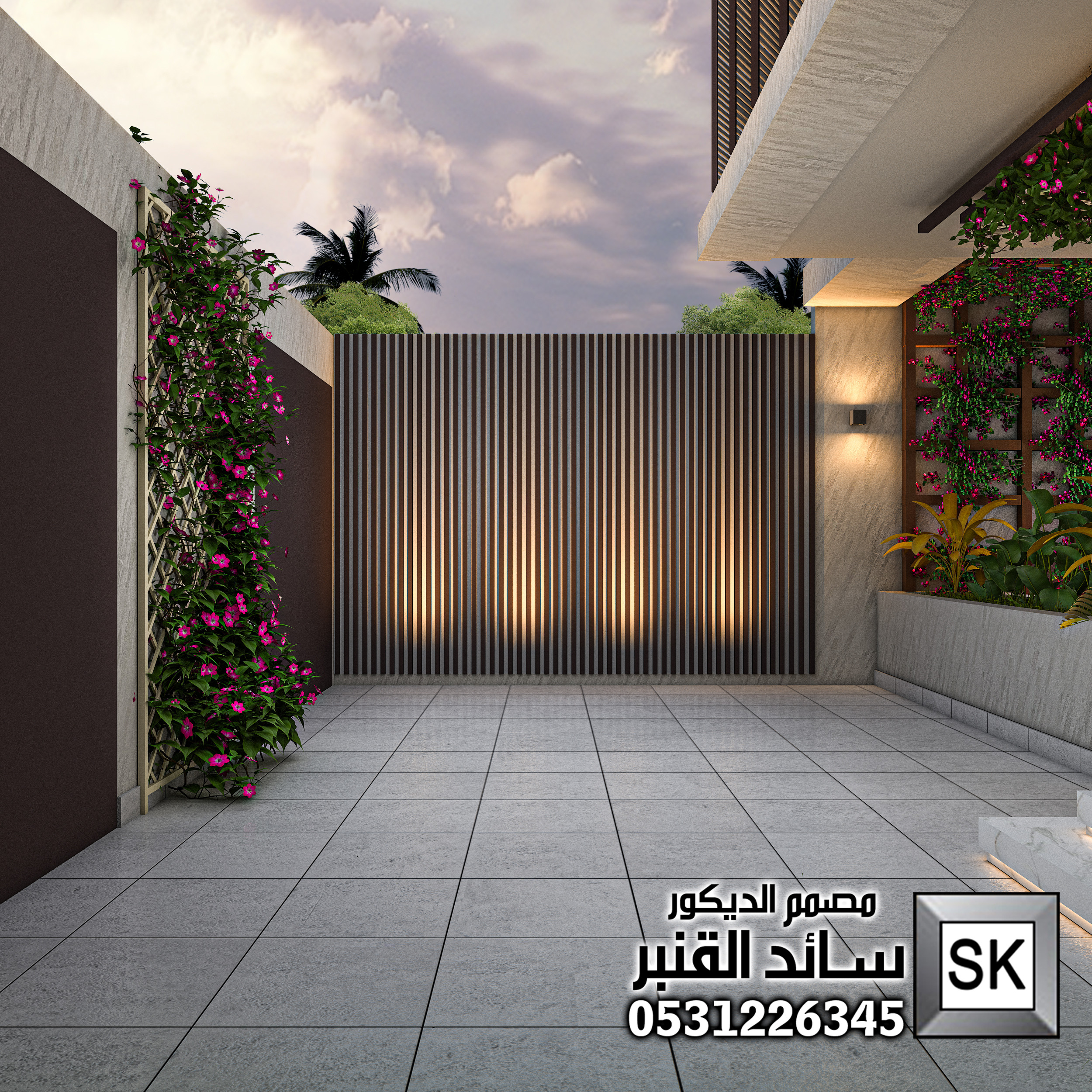 تصميم و تشطيب واجهات و حدائق فخمة في الرياض