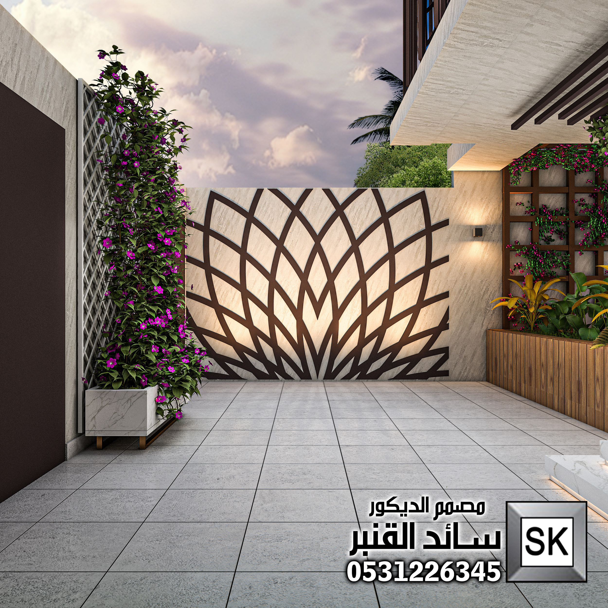 تصميم و تشطيب واجهات و حدائق فخمة في الرياض
