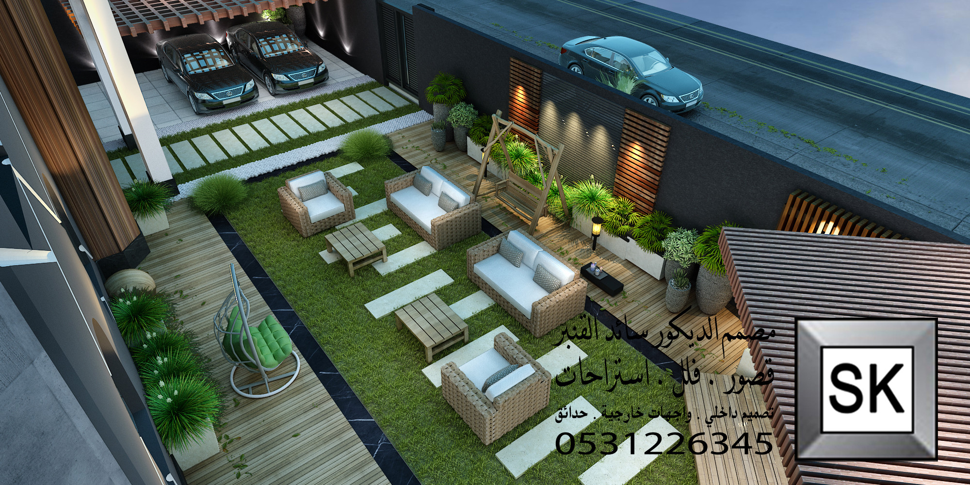 تنسيق حدائق منزلية في الرياض