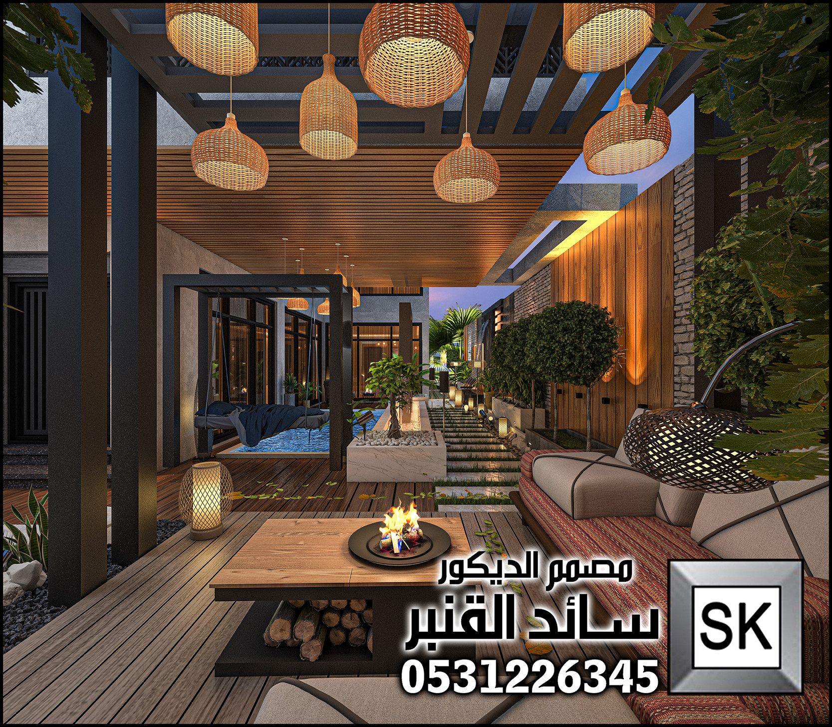 مصمم حدائق منزلية في الرياض