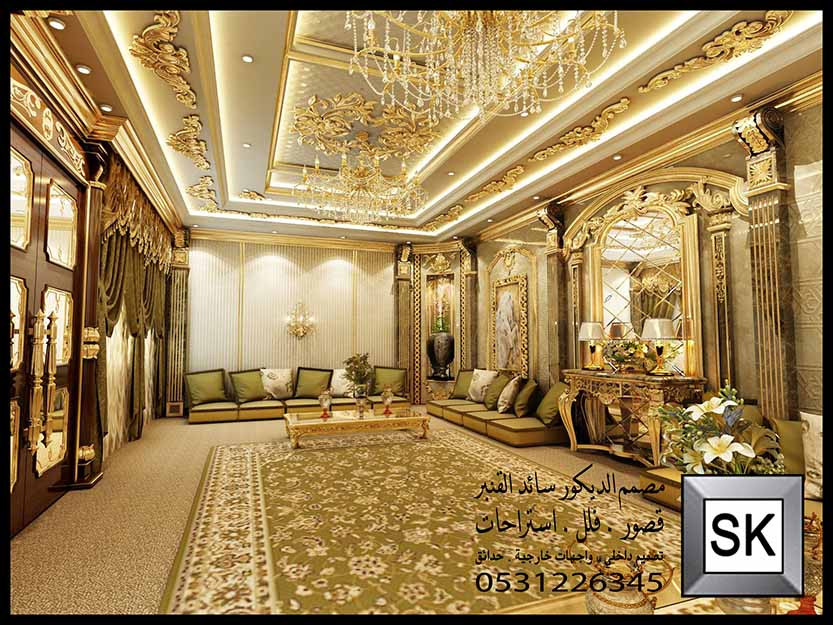 تصميم و تنفيذ ملحق خارجي و مشب فاخر للقصور و الفلل في السعودية