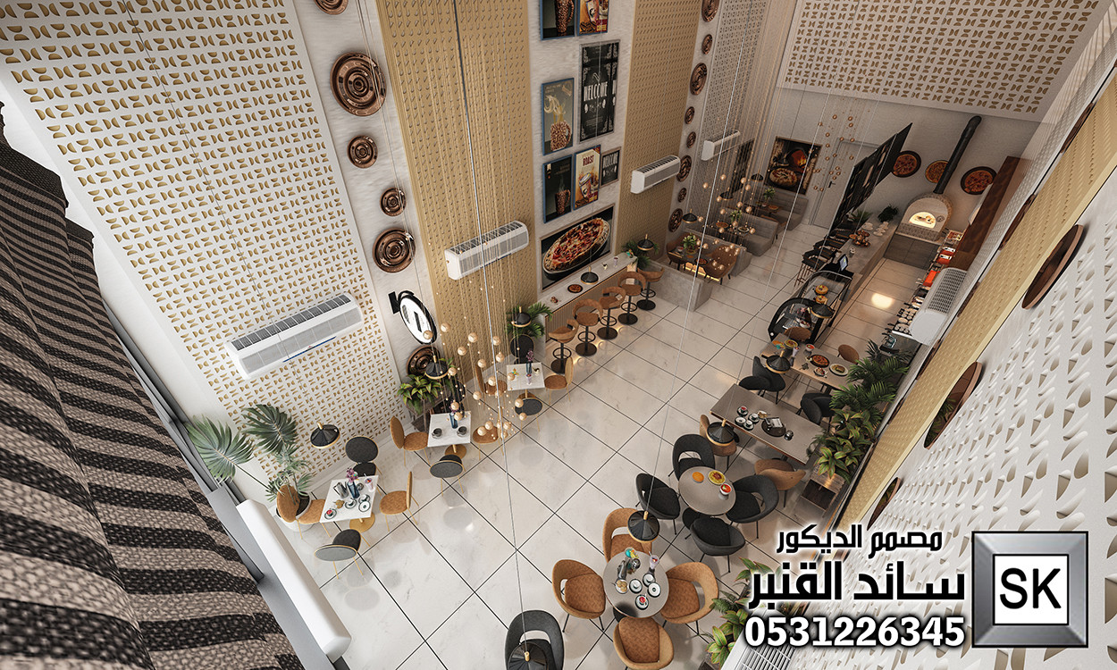 تصميم و تنفيذ مطاعم و كافيهات فخمة في الرياض