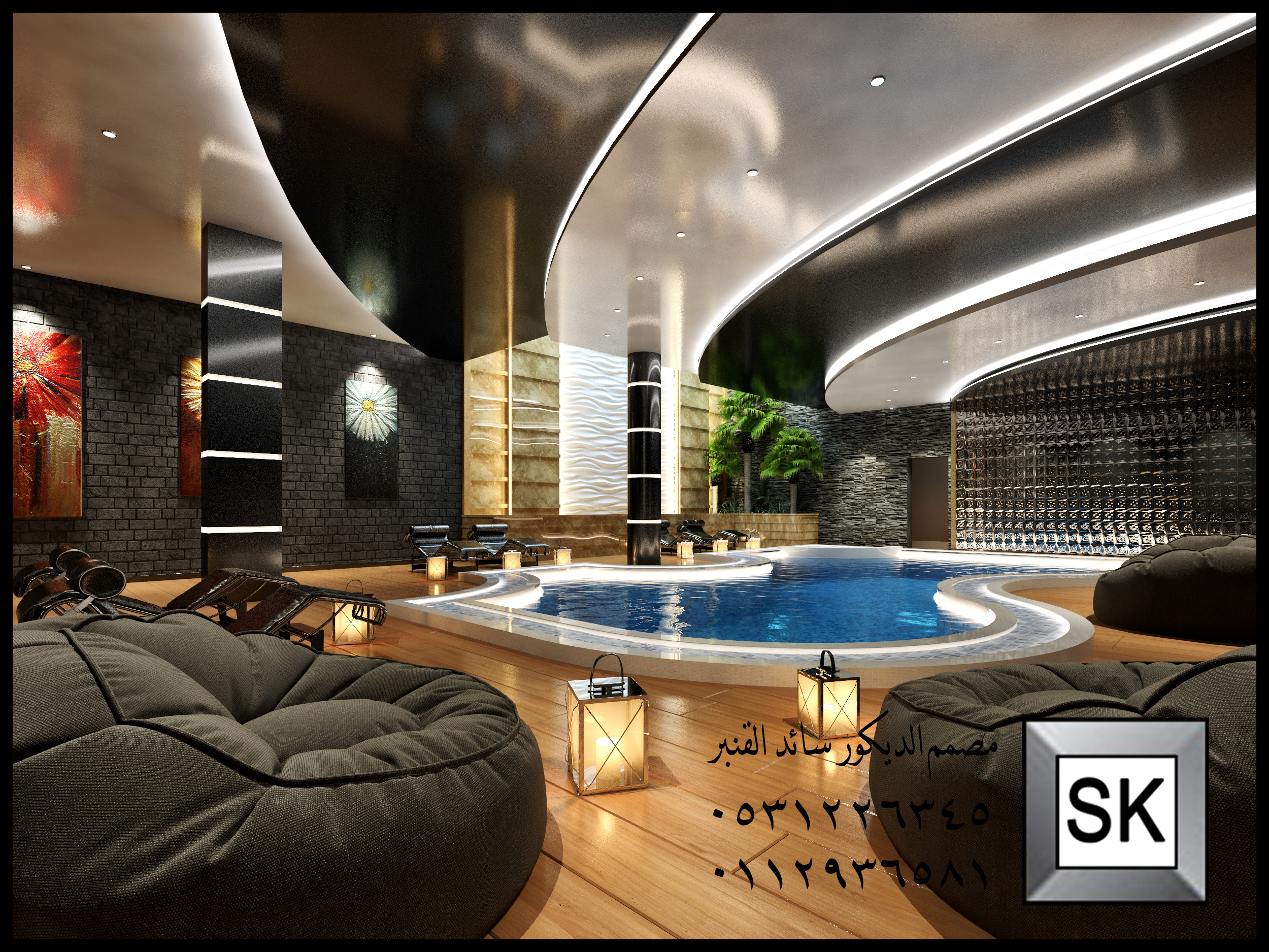 تصميم و تنفيذ ديكور داخلي فاخر في الرياض