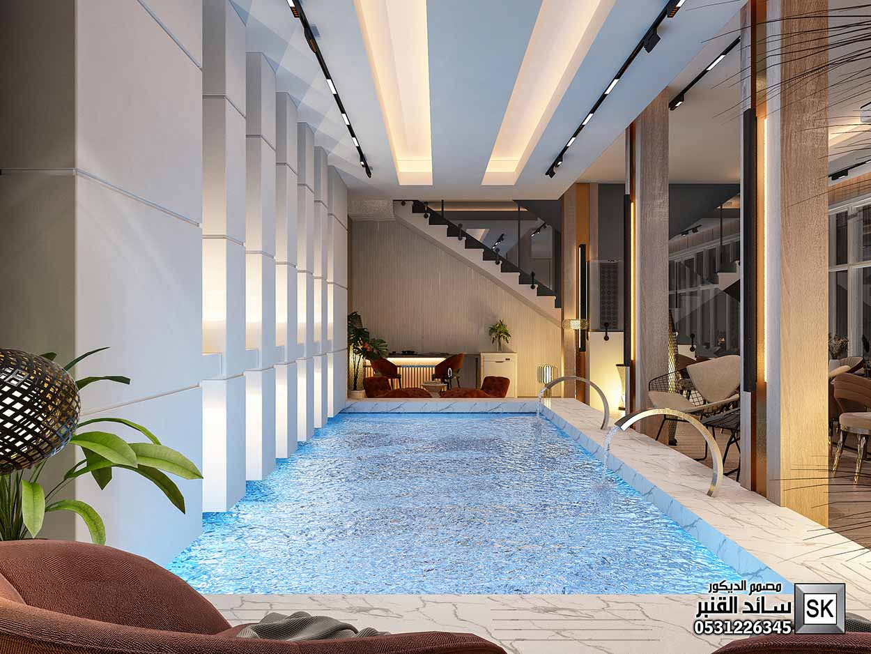 تصميم ديكور داخلي قبو ترفيهي فاخر في الرياض